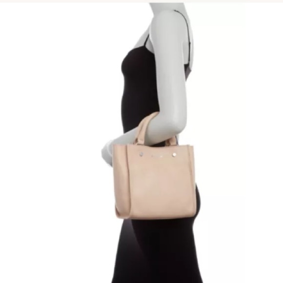 $178 Sam Edelman Small Leather Tote Pink Dual Staps or Shoulder or Cross Body - Picture 1 of 11